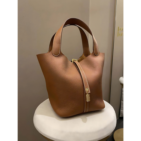 Vintage leren tas gebruik